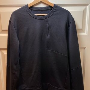 Navy Lulu Citysweat Fleece Crewneck